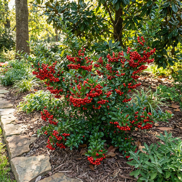 Red Pyracantha Fortuneana Seeds for Planting  Vibrant Berries, Easy-Growing Shrub