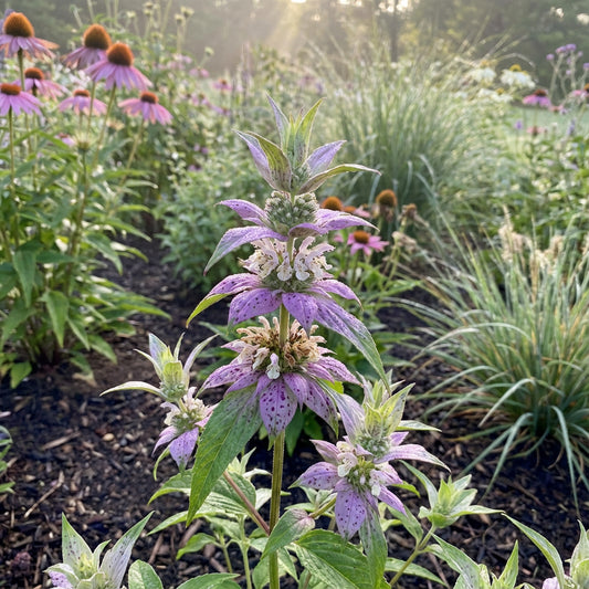 Purple Monarda Punctata Seeds for Planting  Vibrant Perennial Blooms