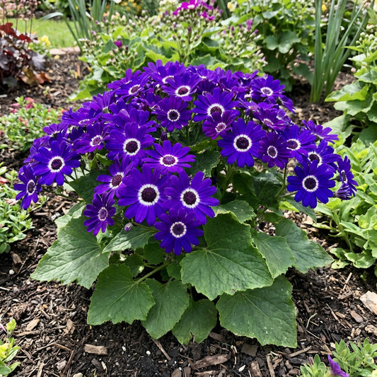 Purple Cineraria Flower Seeds for Planting - Vibrant Annual Blooms