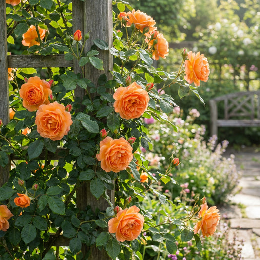Orange Climbing Rose Seeds for Planting - Premium Flower Seeds for Stunning Garden Blooms