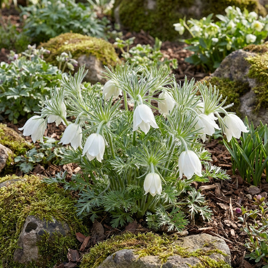 White Anemone Pulsatilla Seeds for Elegant Planting