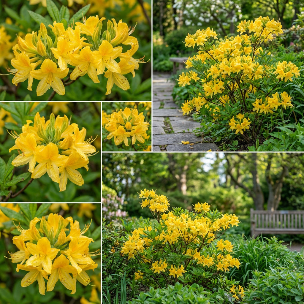 Yellow Azalea Seeds for Sunny Garden Planting