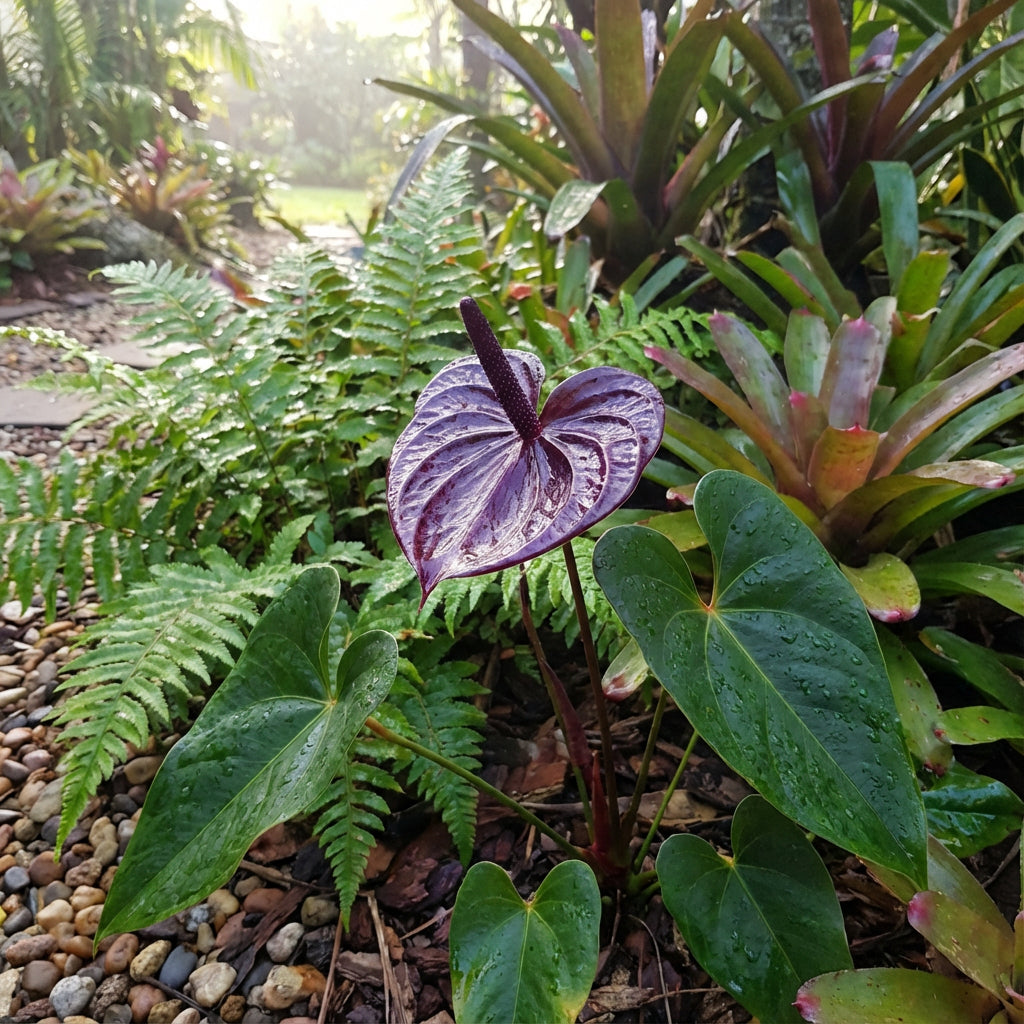 Exotic Anthurium Violet Flower Seeds for Garden Planting