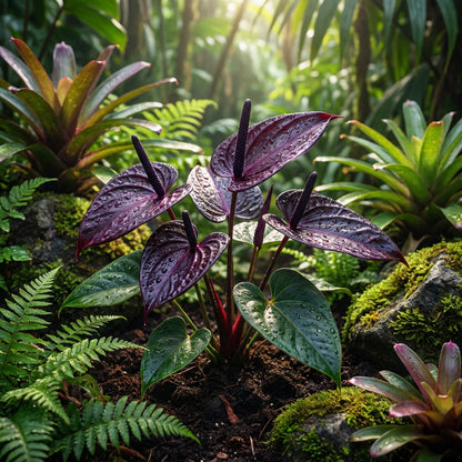 Exotic Anthurium Violet Flower Seeds for Garden Planting