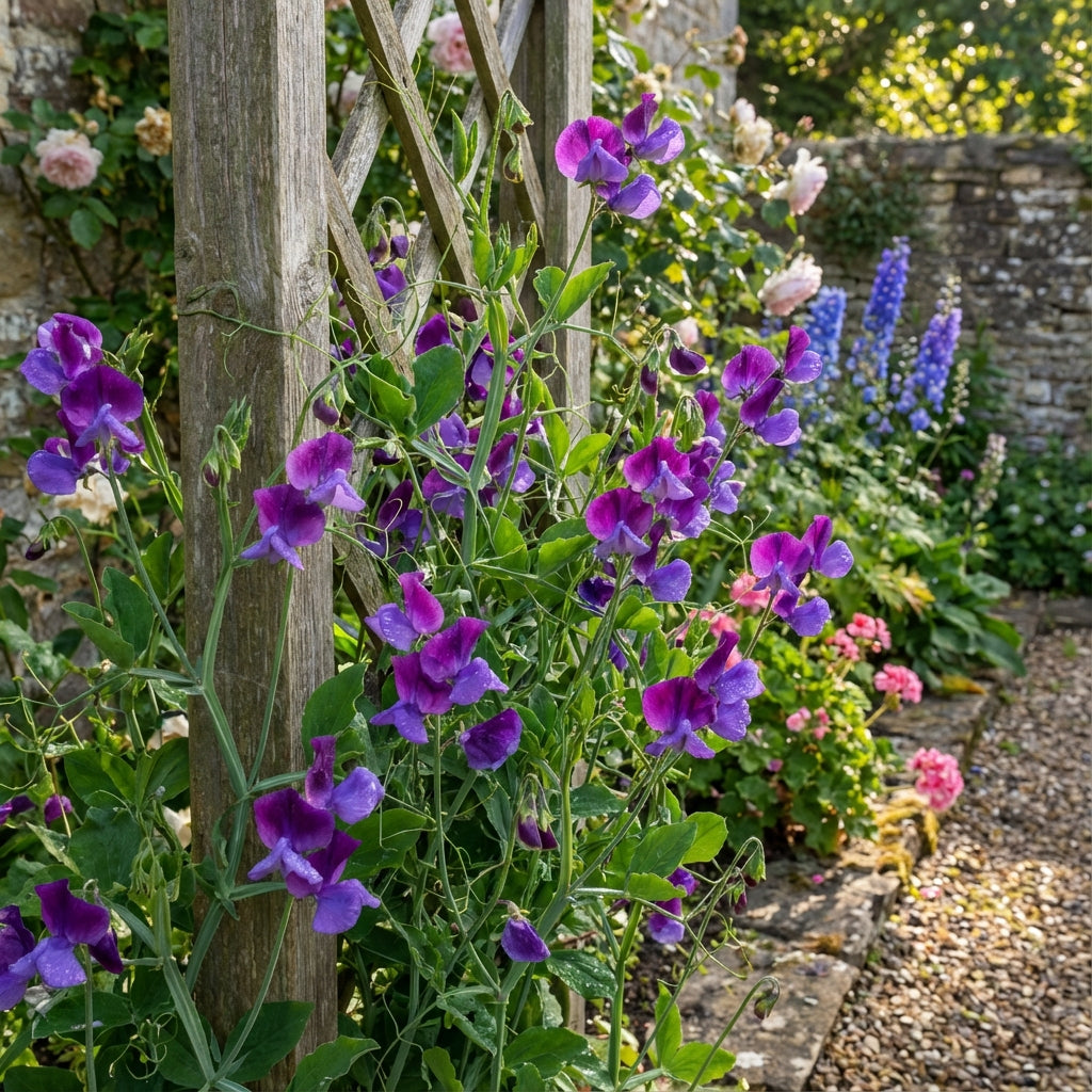 Sweet Pea Flower Seeds Planting Violet