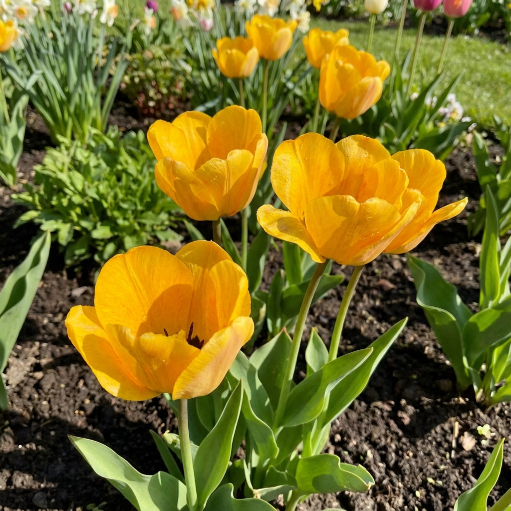 Tulip Flower Seeds Planting Deep Yellow