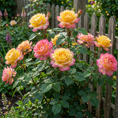 Yellow Pink Rose Flower Seeds Planting Yellow Pink