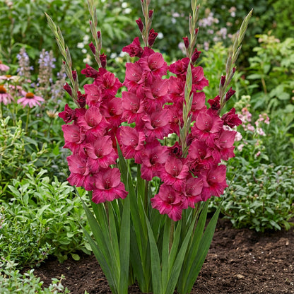 Dark Pink Gladiolus Flower Seeds for Planting