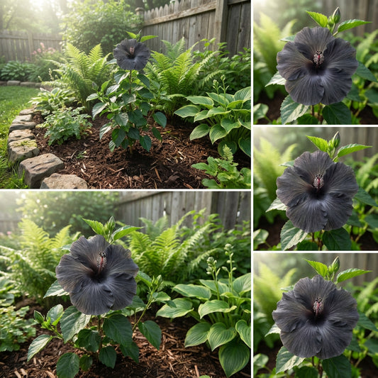 Dark Gray Hibiscus Flower Seeds for Easy Planting