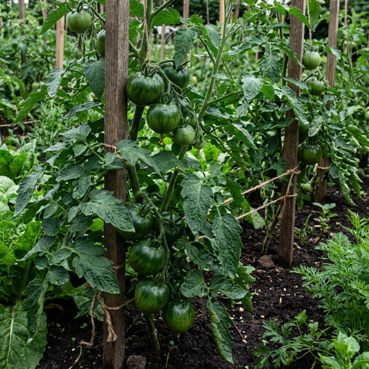 Tomato Vegetable Seeds - Dark Green Variety for Easy Planting