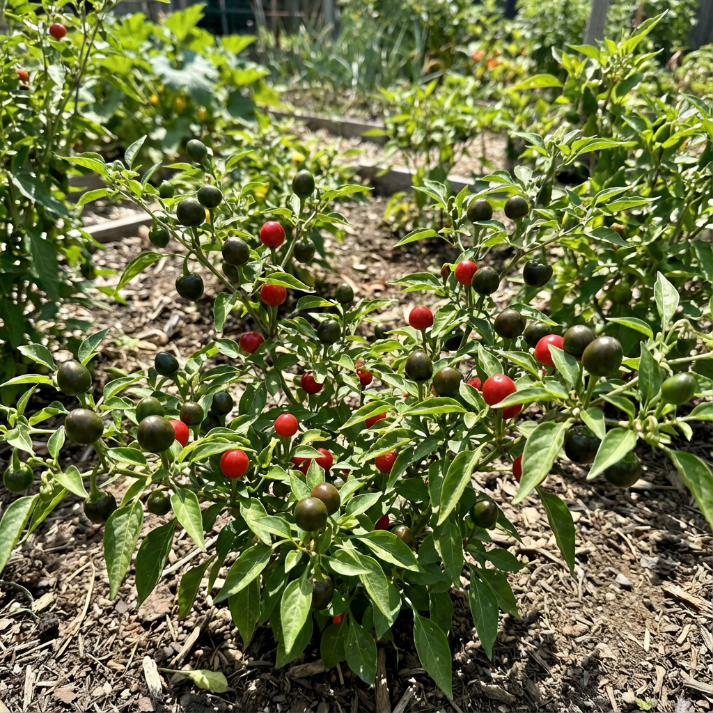 Green and Red Dundicut Chili Seeds for Planting