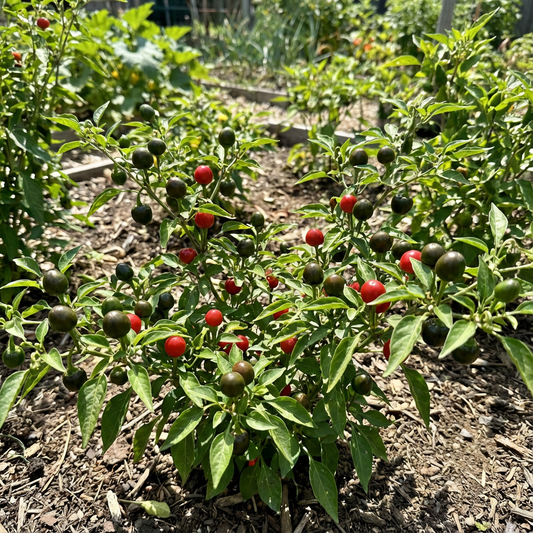 Green and Red Dundicut Chili Seeds for Planting
