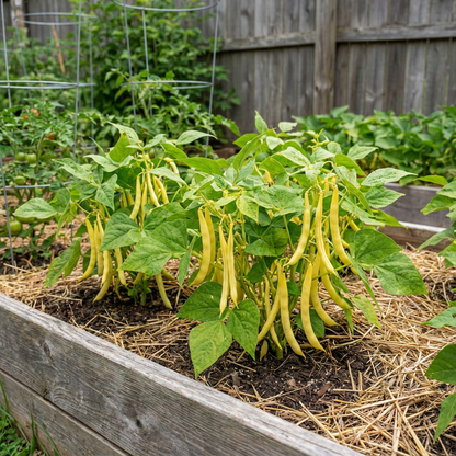 Yellow Wax Bush Bean Vegetable Seeds Planting