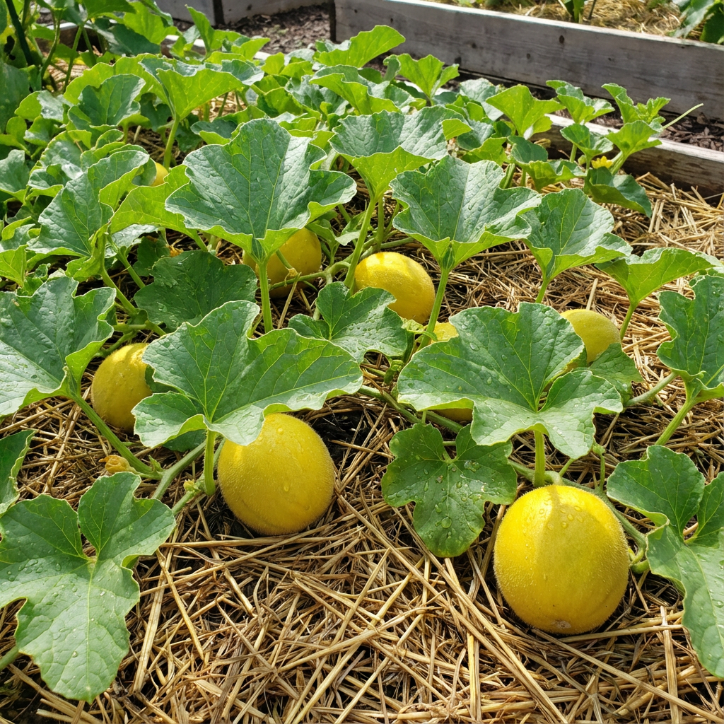 Yellow Sweet Melon Vegetable Seeds Planting