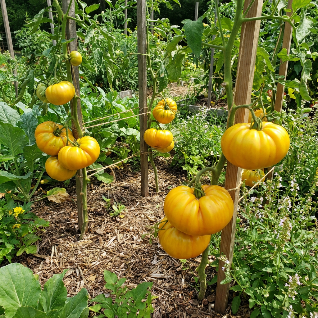 Yellow Pork Chop Tomato Vegetable Seeds Planting
