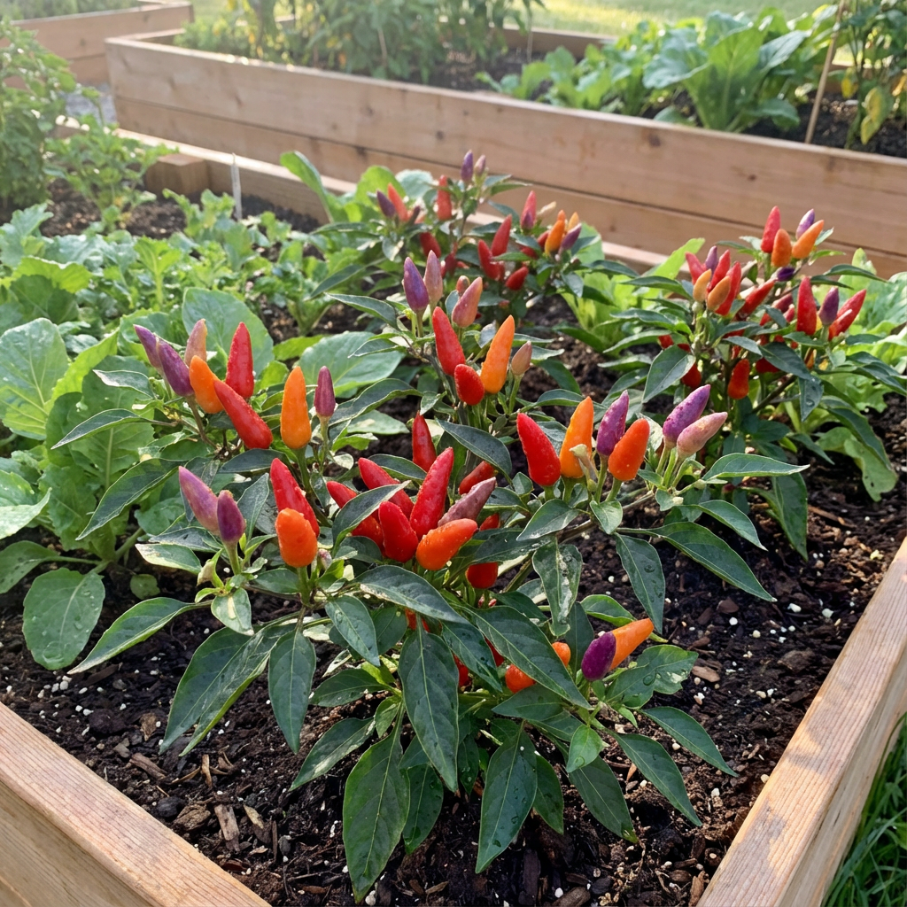 Ornamental Hot Pepper Seeds for Colorful Vegetable Gardens