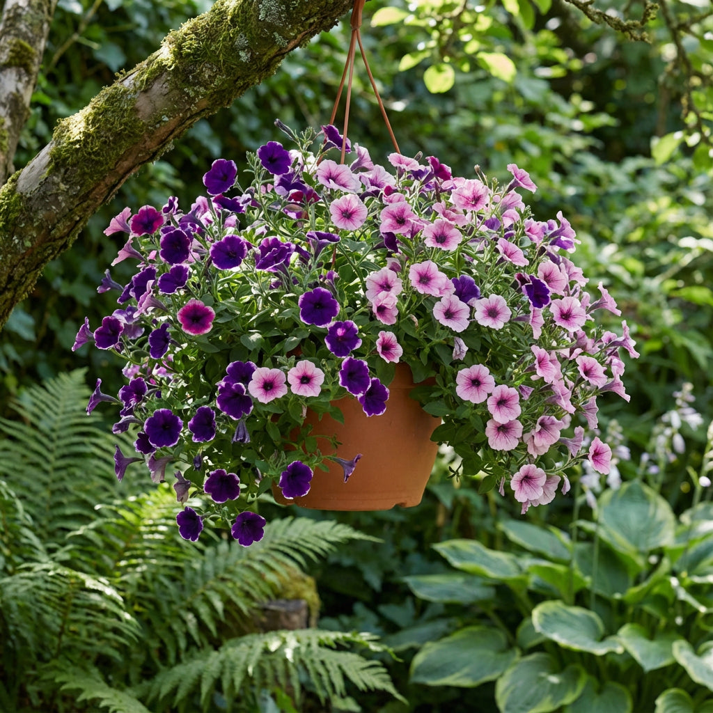 Hanging Petunia Flower Seeds for Planting Pink Violet - Perfect for Colorful and Dynamic Gardens