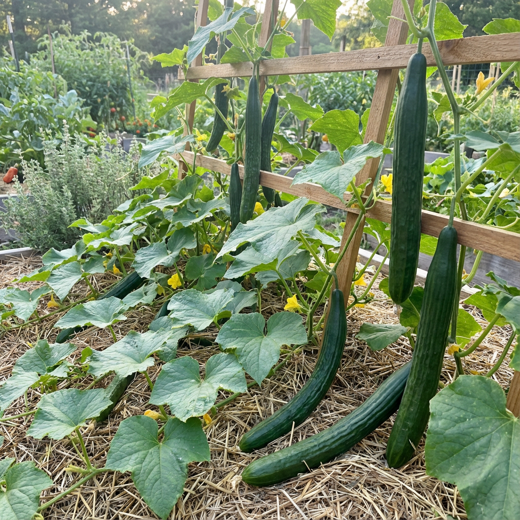 Suyo Long Cucumber Seeds for Sweet and Crisp Garden Cucumbers