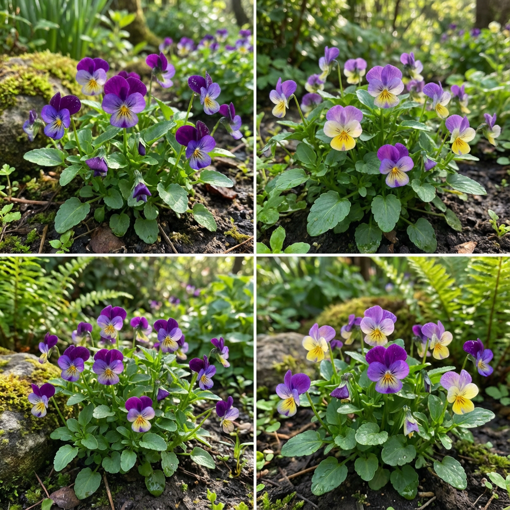 Viola Cornuta Enrico Fiore Viola Semi Perennial Shade Seeds for Beautiful Garden Flowers