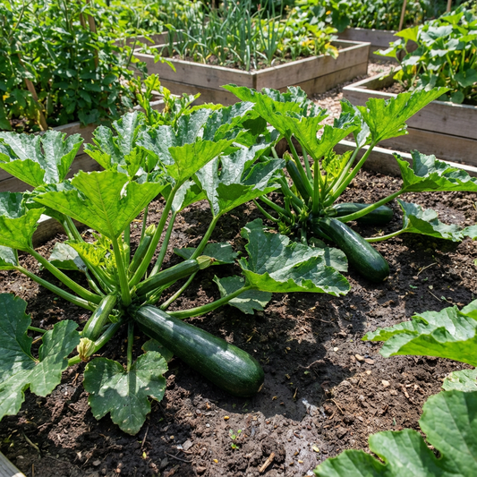 Dark Green Zucchini Summer Squash Seeds for Reliable Garden Yields