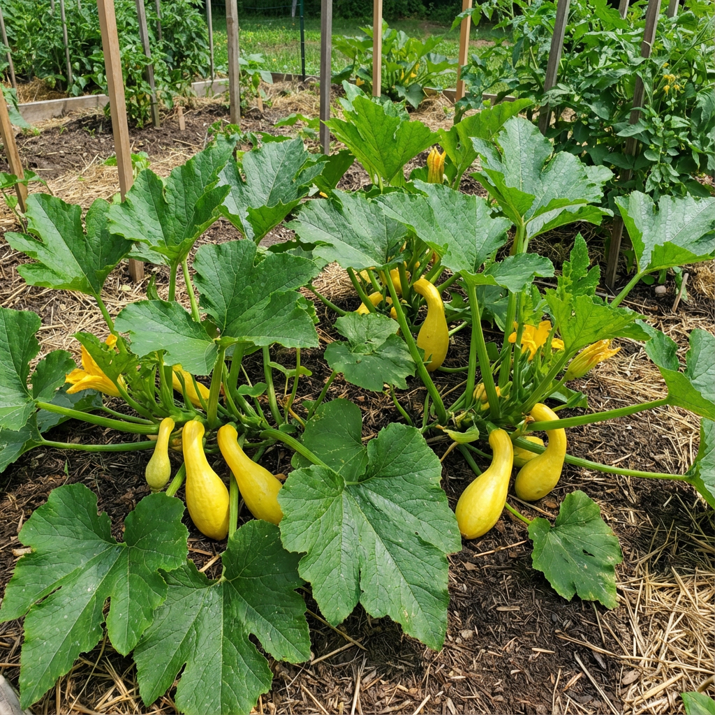 Early Summer Crookneck Summer Squash Seeds for Creamy, Yellow Harvests