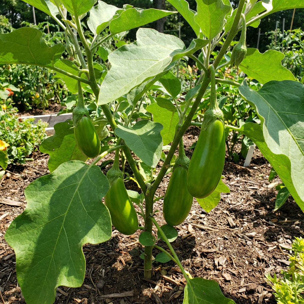 Green Eggplant Vegetable Seeds for Garden Planting