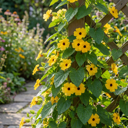 Yellow Thunbergia Flower Seeds for Easy Planting