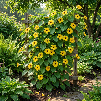 Yellow Thunbergia Flower Seeds for Easy Planting