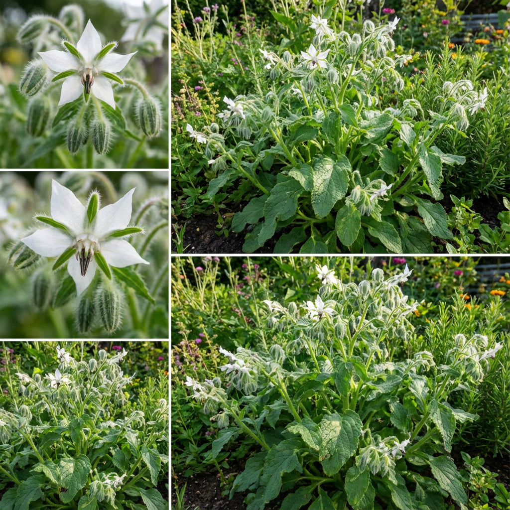 White Borage Seeds for Planting  Grow Edible Flowers