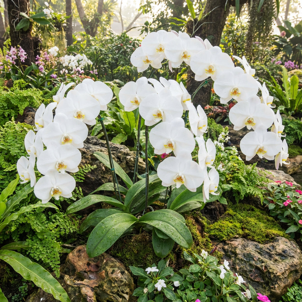White Orchid Planting Seeds  Ideal Seed for Indoor and Outdoor White Flower Beautification