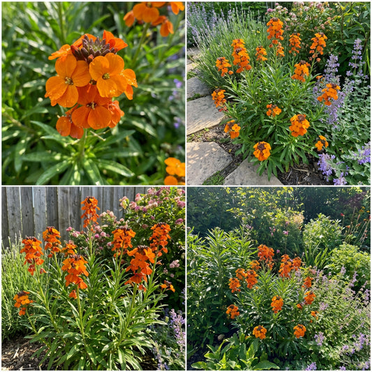 Orange Siberian Wallflower Seeds for Planting - Vibrant Blooms