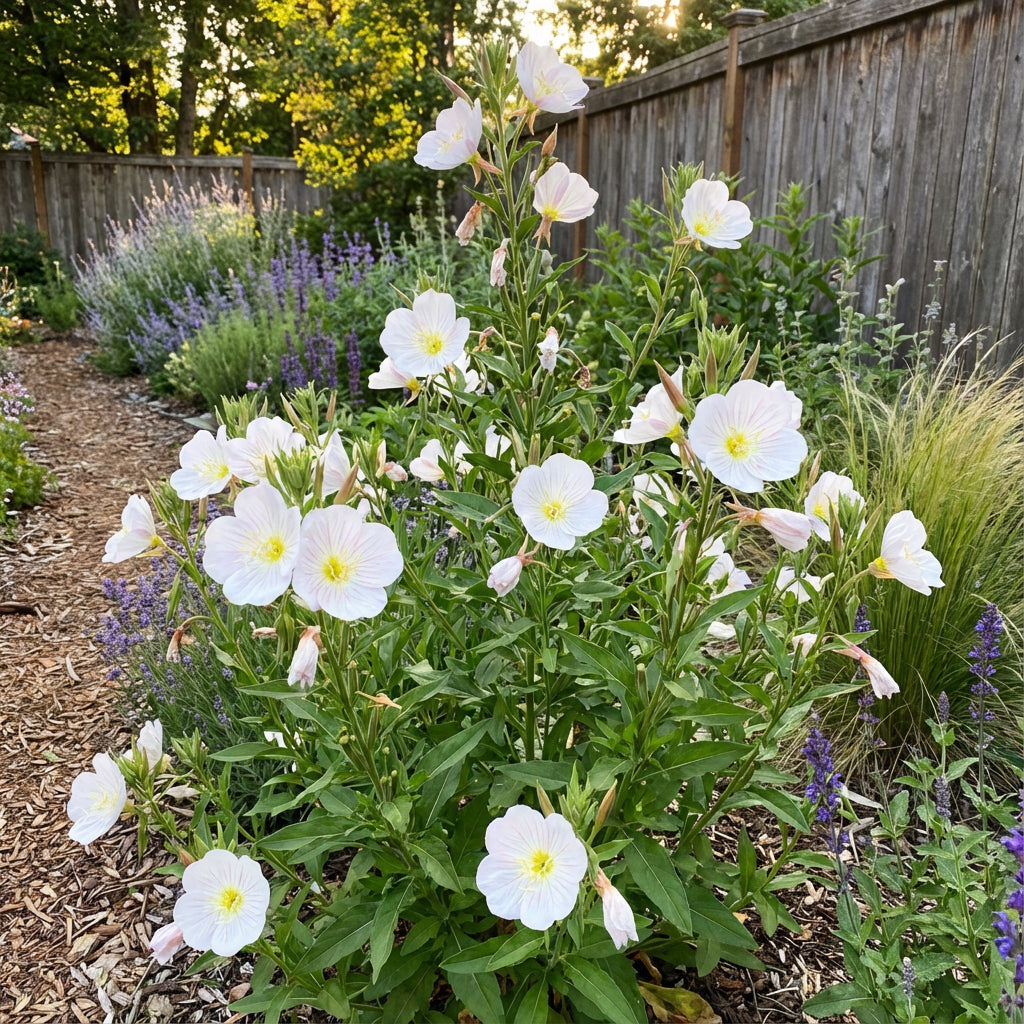 White Evening Primrose Flower Seeds for Planting - Seed for Captivating Nighttime Floral Beauty