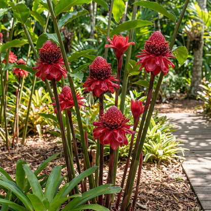 Red Etlingera Flower Planting  Seeds for Stunning Tropical Blooms in Your Garden