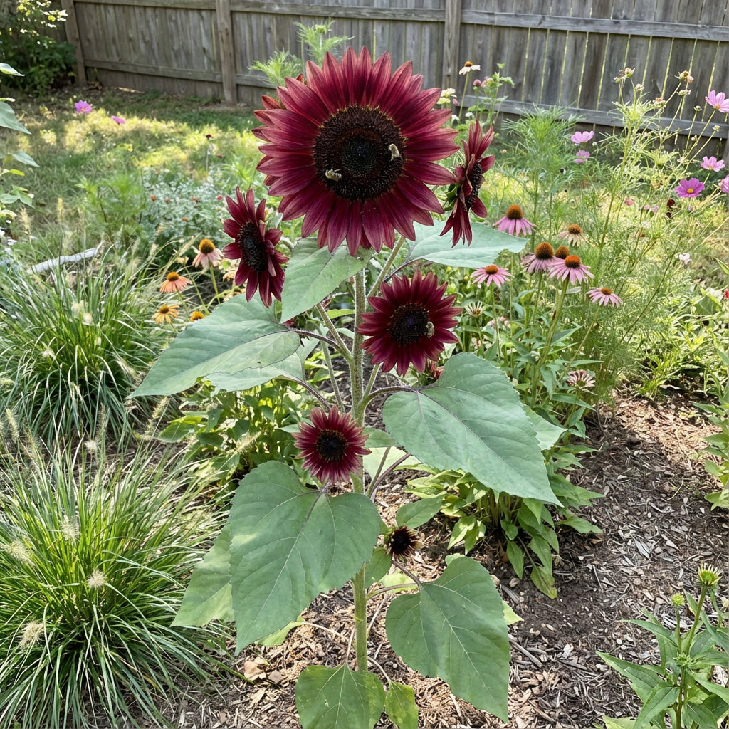 Burgundy Sunflower Seeds  Perfect for Planting