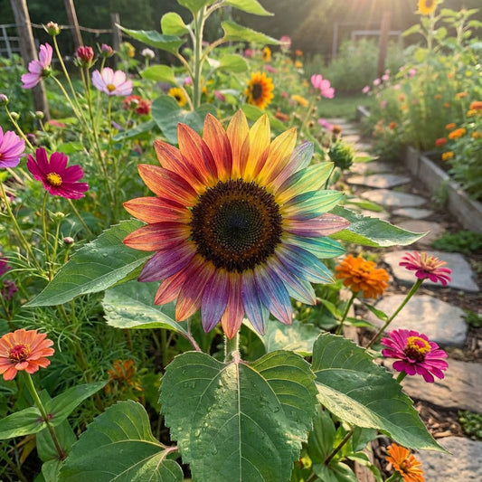 Rainbow Sunflower Planting Seeds  Brighten Your Garden