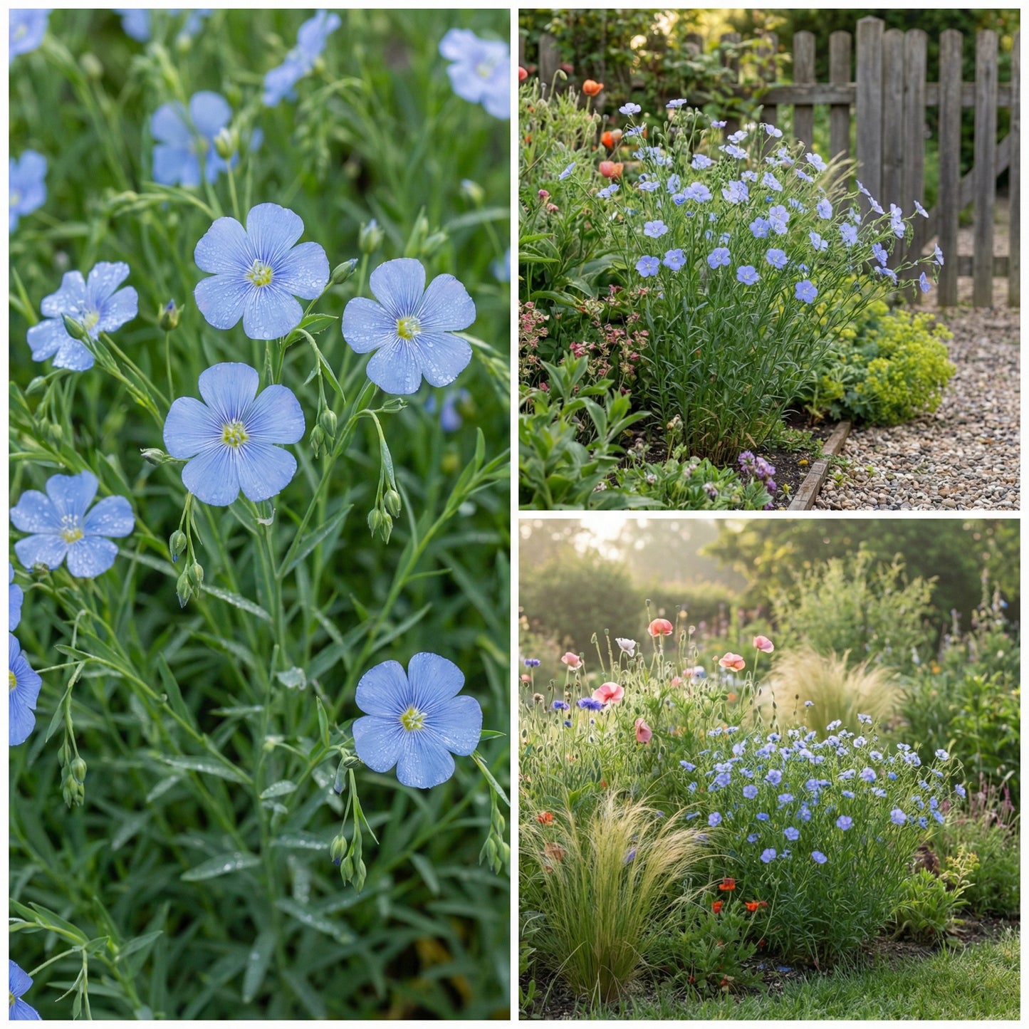 Blue Flax Flower Seeds for Easy Garden Planting  Blooming Blue Beauty