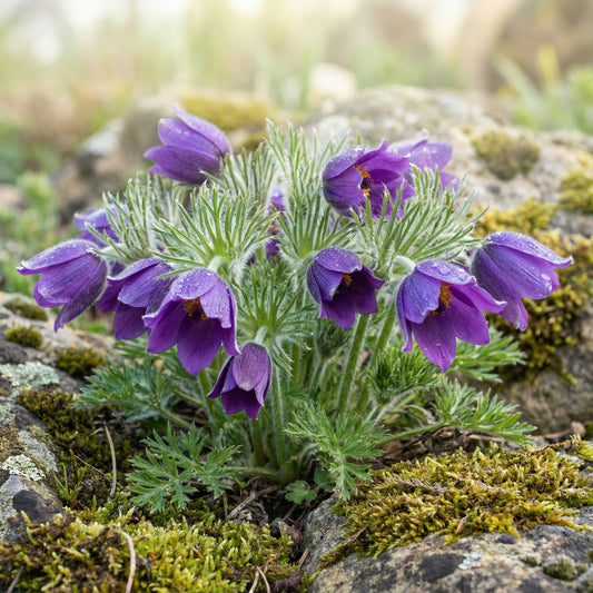 Violet Pasque Flower Seeds for Easy Planting