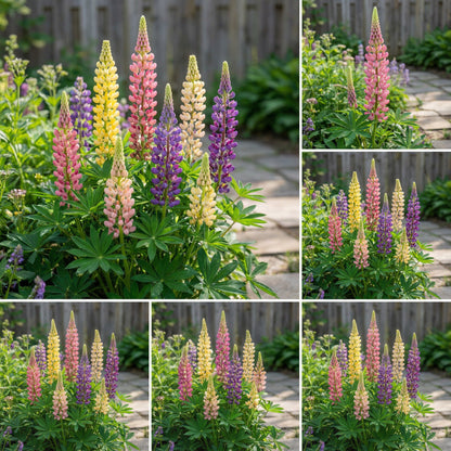 Mixed Tutti Frutti Lupine Flower Planting Seeds