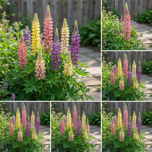 Mixed Tutti Frutti Lupine Flower Planting Seeds
