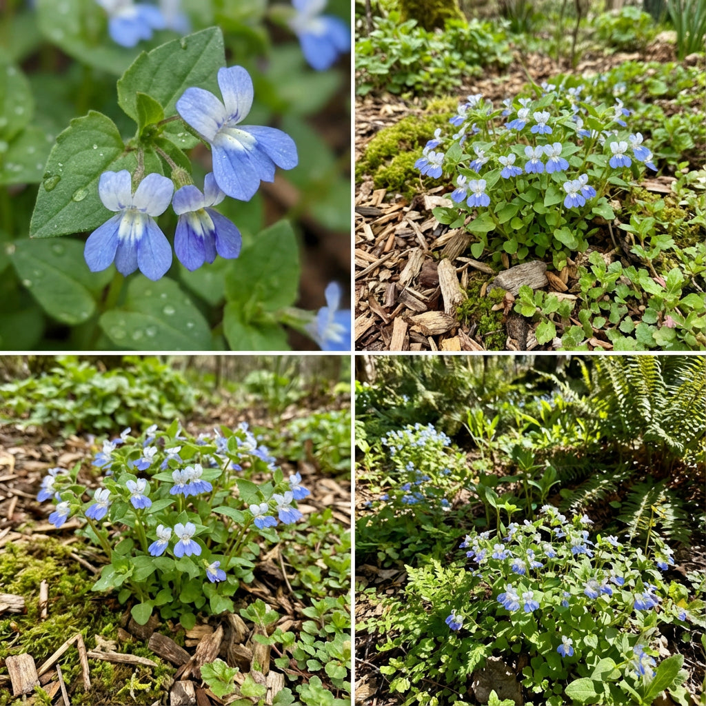Collinsia Verna Flower Planting Seeds - Vibrant Annual Seeds for Colorful Gardens
