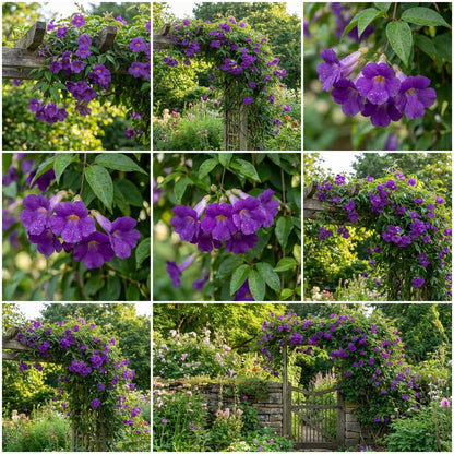 Perennial Vine Climbing Purple Flower Seeds for Vibrant Garden Planting