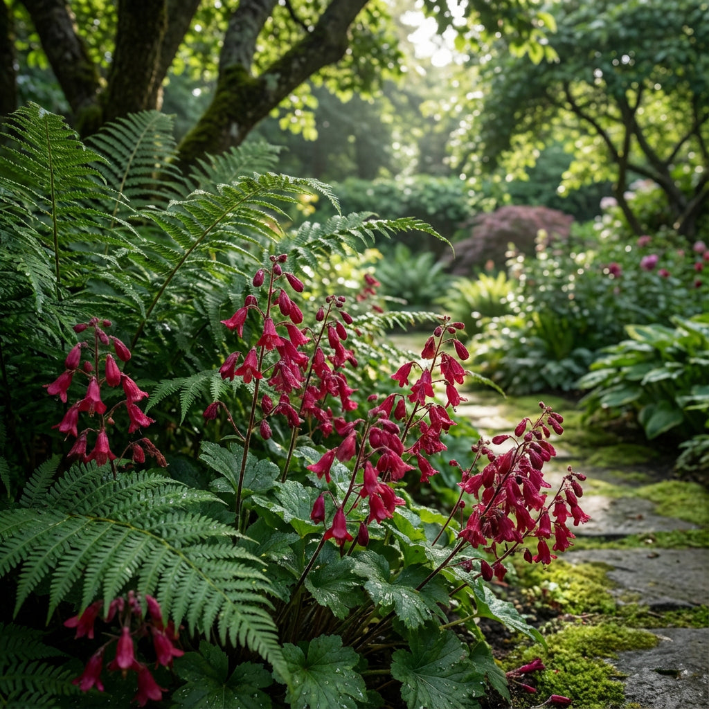 Fern Red Flower Planting Seeds  Vibrant Perennial Flowers for Your Garden