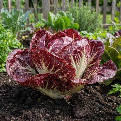 Red & White Radicchio Vegetable Seeds for Planting
