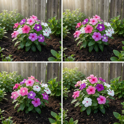 Vinca Mix Seeds for Planting  Colorful Annual Blooms for Your Garden