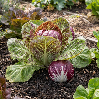 Red & White Radicchio Vegetable Seeds for Planting