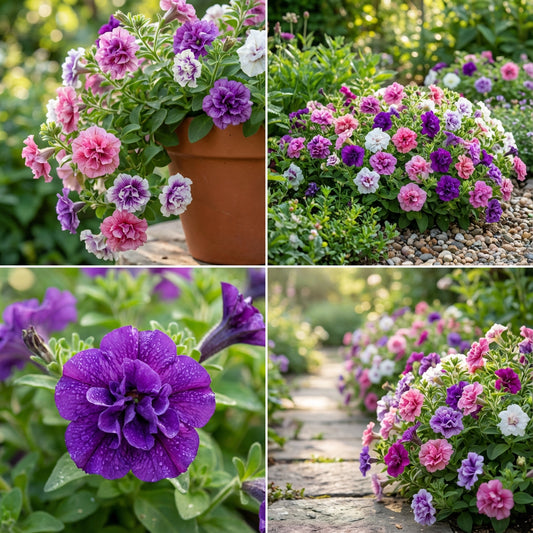 Petunia Double Madness Mix Seeds for Planting - Stunning Double Blooms for Your Garden