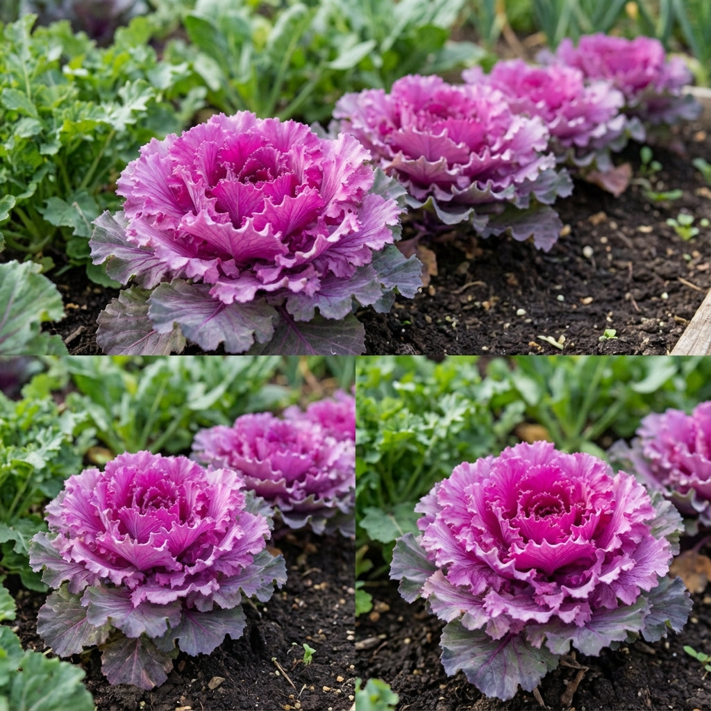 Pink Nagoya Kale Seeds for Planting - Vibrant Vegetable Variety