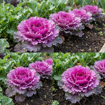 Pink Nagoya Kale Seeds for Planting - Vibrant Vegetable Variety