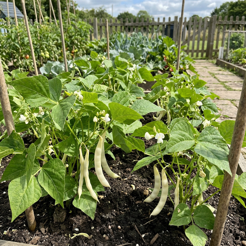 White Mogettes Beans Planting Seeds for Vegetables
