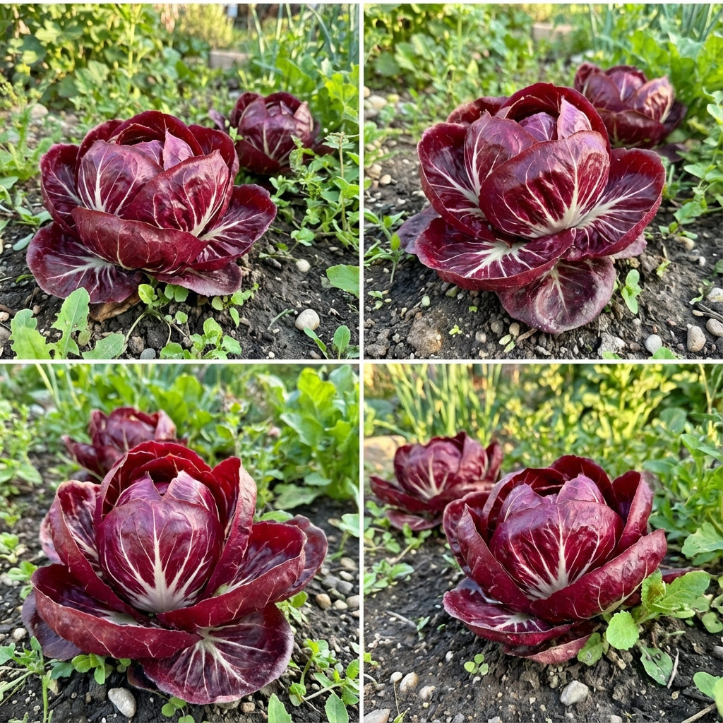 Red Radicchio Vegetable Seeds - Easy Planting for Home Gardens